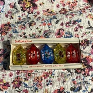 Christmas Ornaments Set - Red, Blue, Yellow